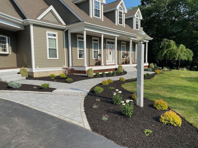 Walkway landscaping discount